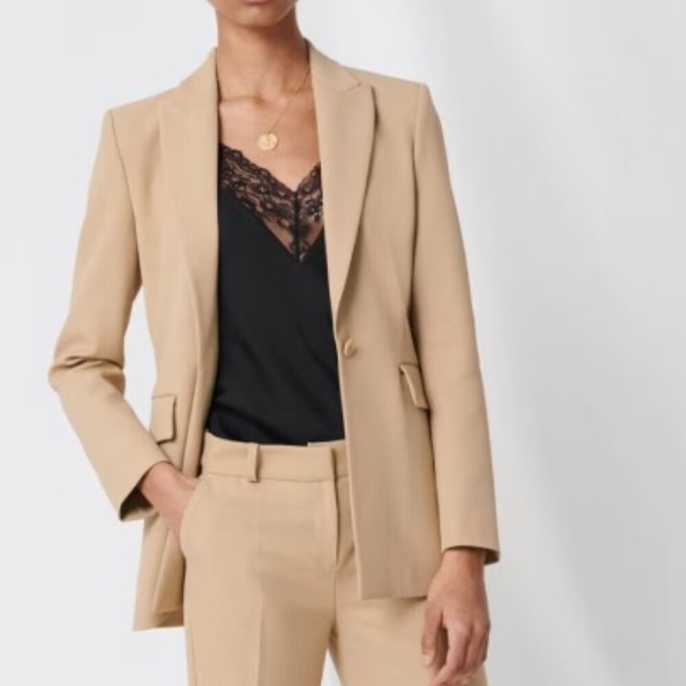 Maje Nude fitted tailored jacket M